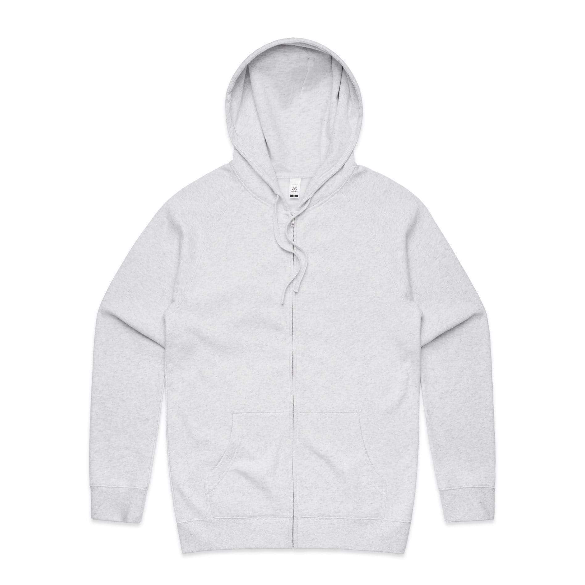 As Colour Casual Wear WHITE MARLE / XSM As Colour Men's official zip hoodie 5103